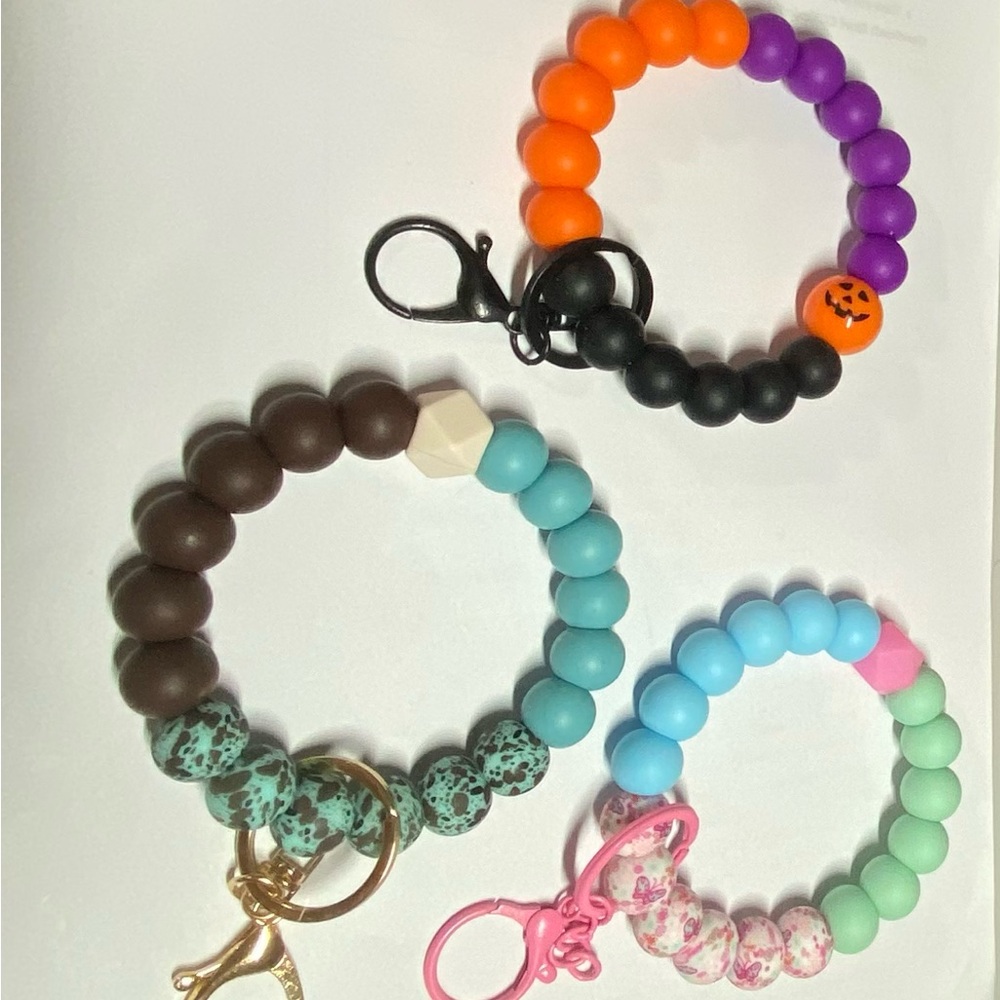 Colorful Beaded Wristlet